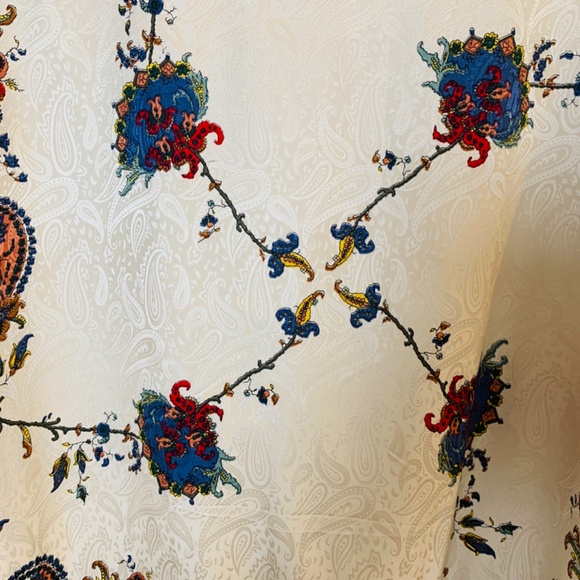 Rhoda Lynne Vintage Silk Bomber Jacket XL Paisley Floral Full Zip Up Coat Boho - Picture 12 of 15